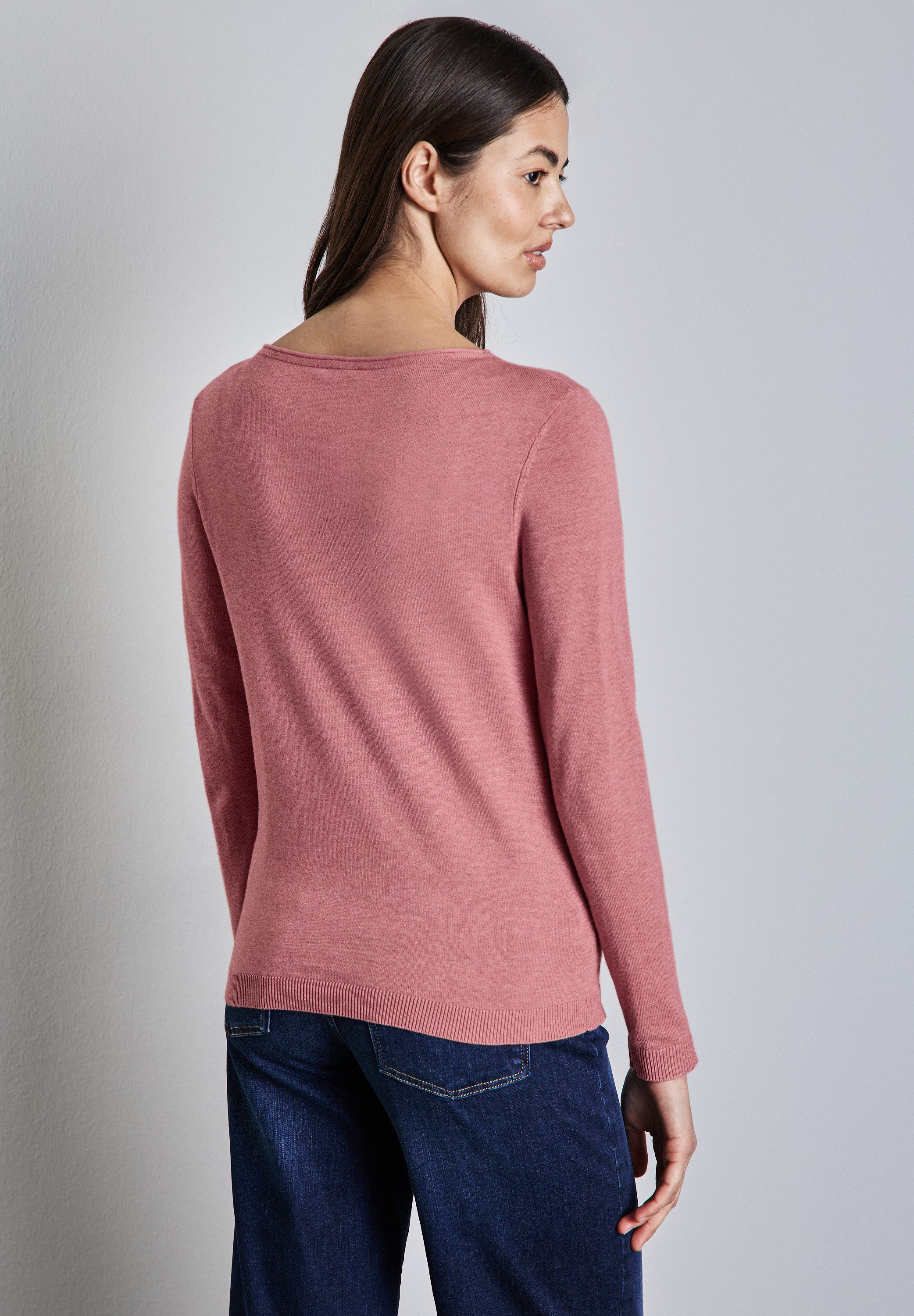 STREET ONE Strickpullover, mit U-Boot-Ausschnitt günstig online kaufen