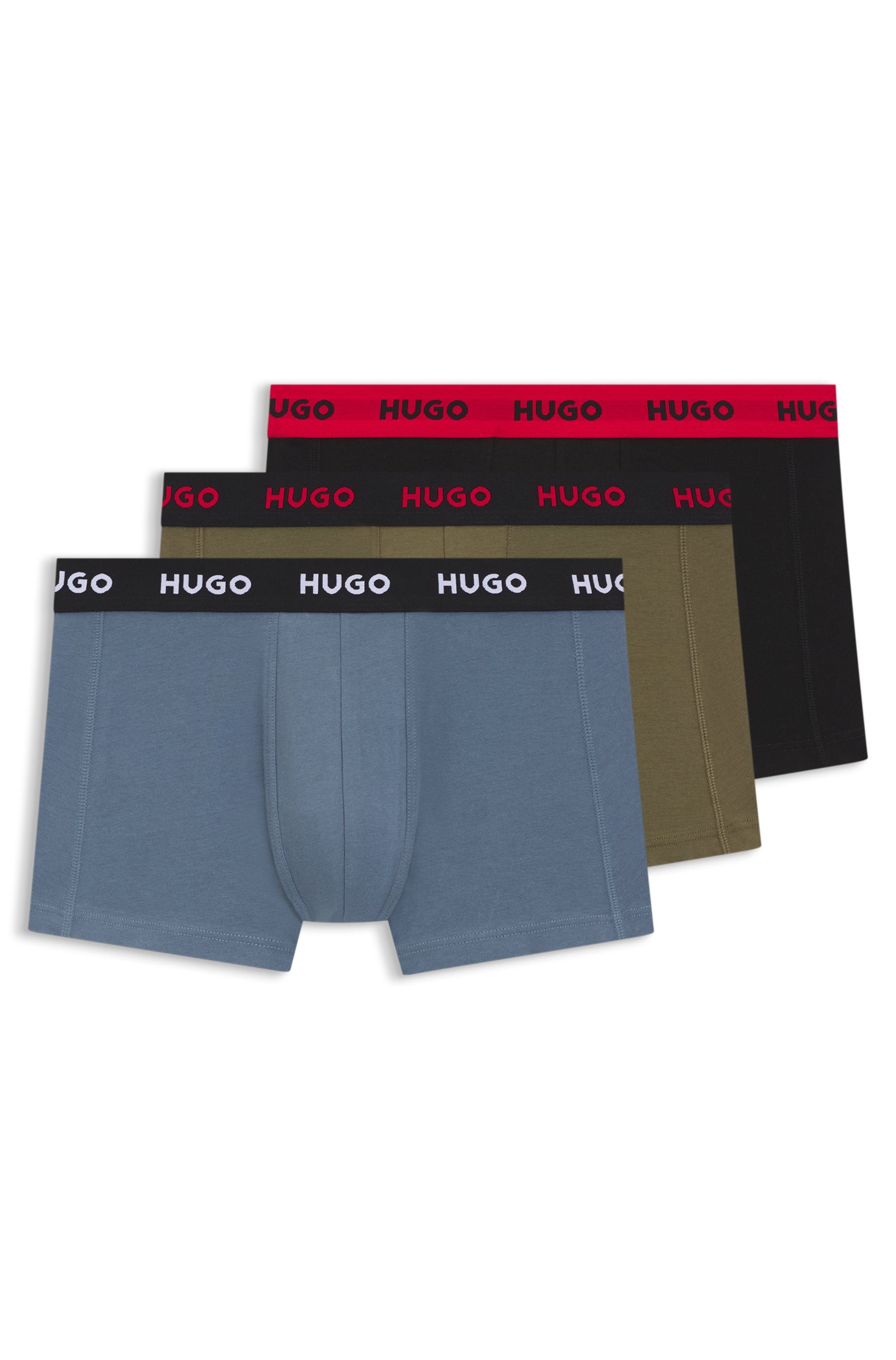 HUGO Trunk TRUNK TRIPLET PACK (Packung, 3-St) mit Logoschriftzug auf dem Bund