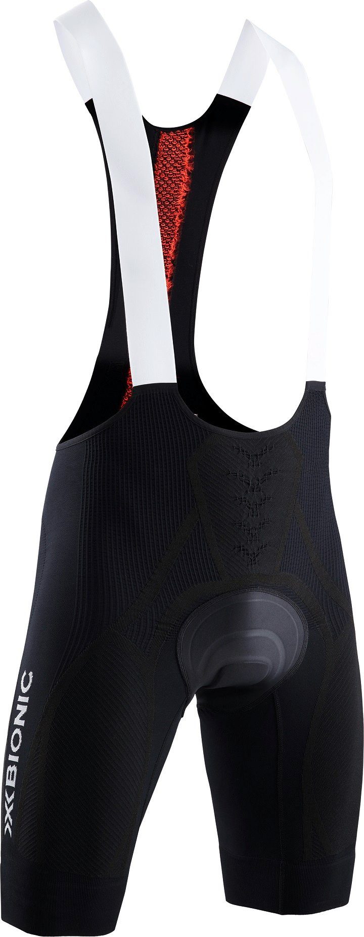 X-Bionic Fahrradhose Bike The Trick 4.0 BIB Short Padded schwarz/orange Herren