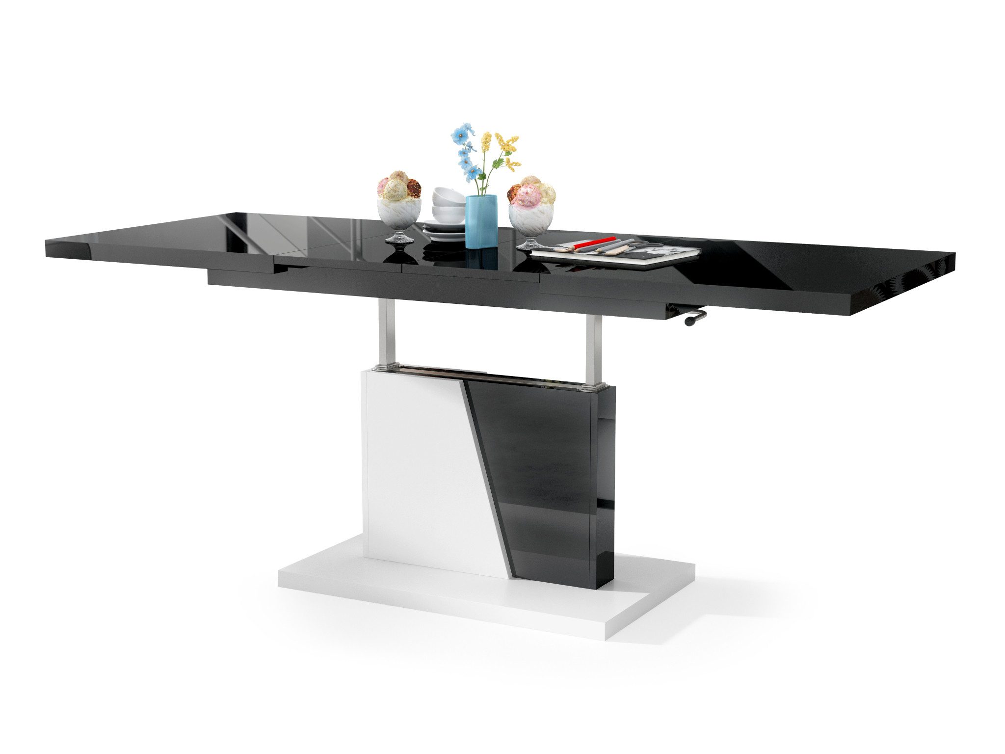 Mazzoni Couchtisch Grand Noir Schwarz Hochglanz günstig online kaufen