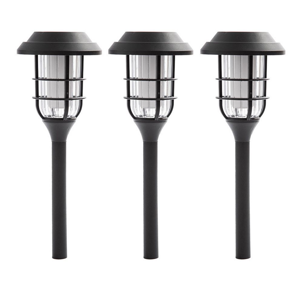 NOWA LED Solarleuchte, LED-Leuchtmittel fest verbaut, Warmweiß, Solarlampe Garten Deko Solarlampen für Außen Erdspiess