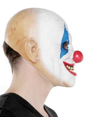 Metamorph Kostüm Häftling Kostüm mit Clownsmaske, Gefängnis-Overall und Horrorclown Maske für Schwerverbrecher mit sch