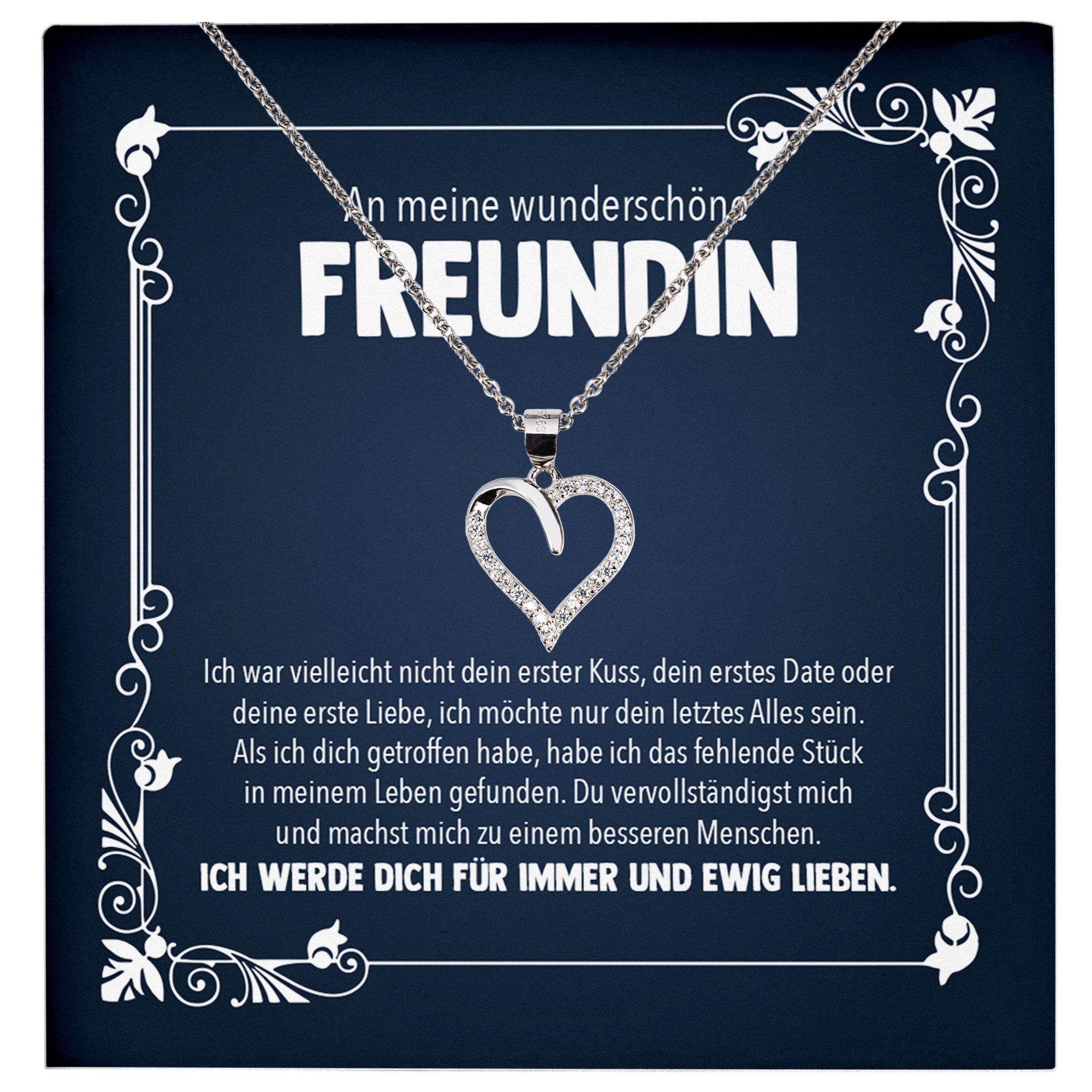 Schmuckset Ich Liebe Dich Geschenk Freundin Valentinstag Frauen Halskette Collier