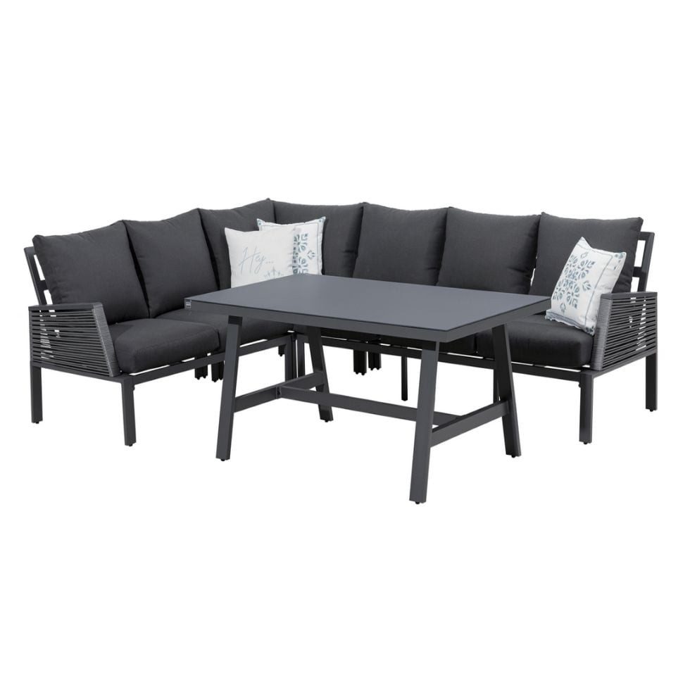 Primaster Loungeset Primaster Dining Lounge Möbelset Apulia XL, Witterungsbeständig