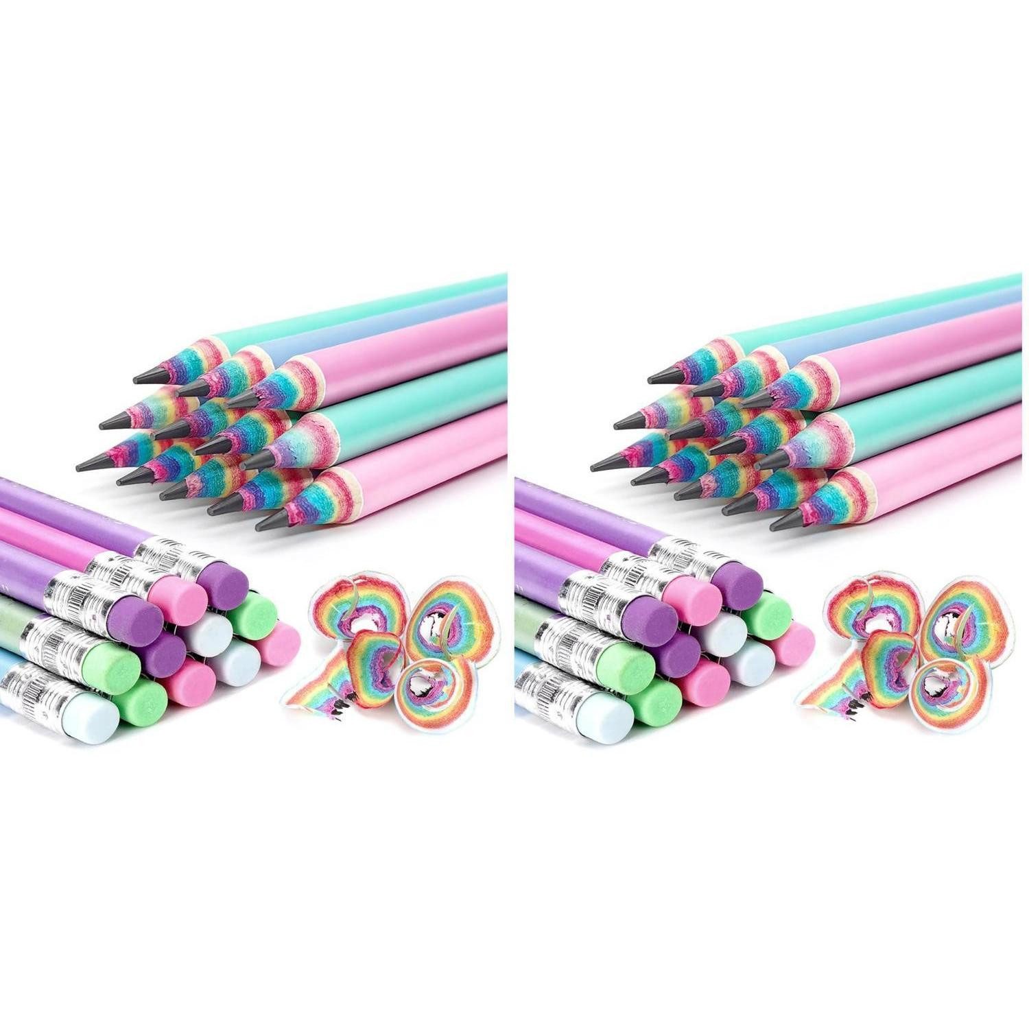 LuxusKollektion Bleistift Bleistifte HB Regenbogen 12er Pack, (12-tlg)