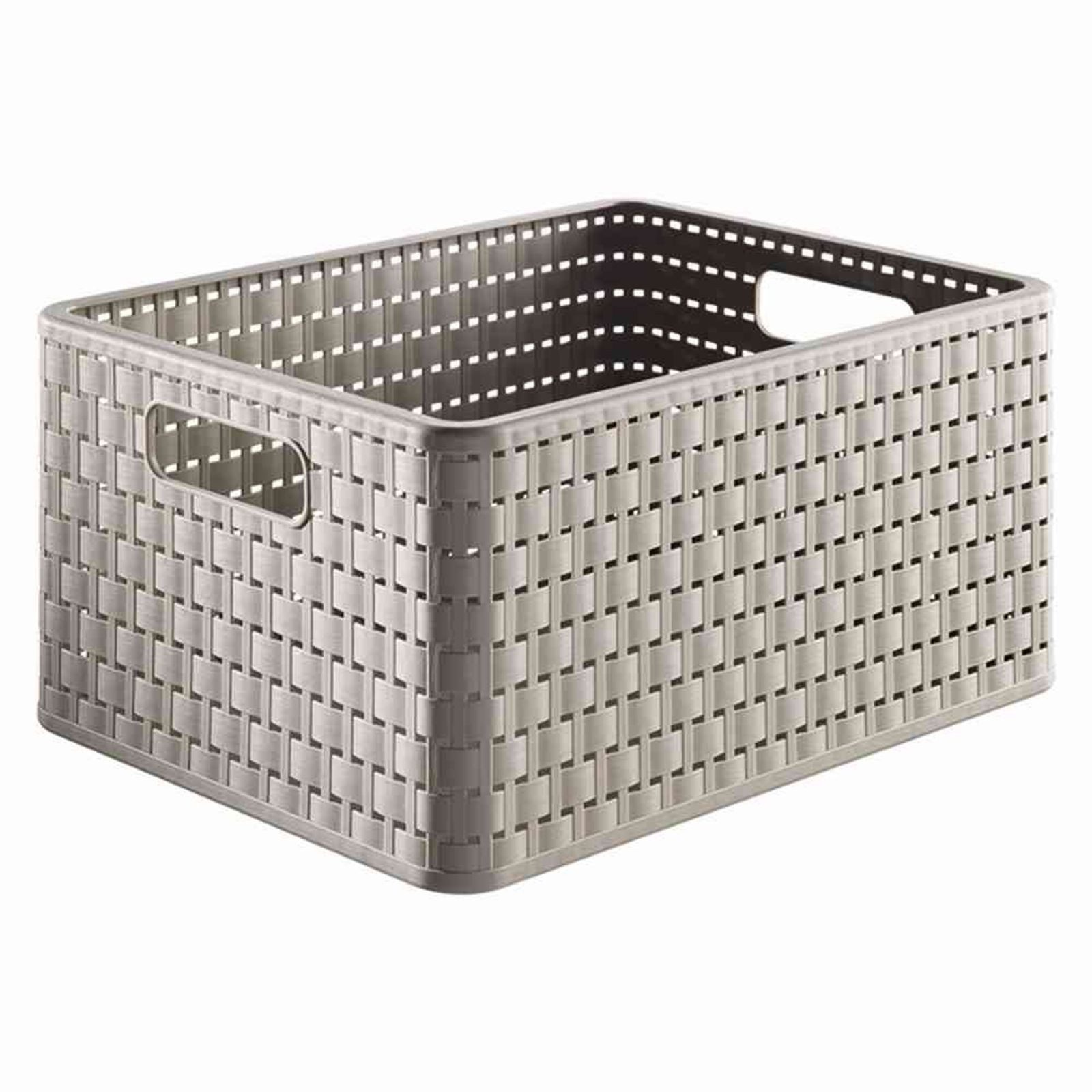 ROTHO Aufbewahrungsbox Aufbewahrungskorb "Country" 18 l cappuccino 36,8 x 27,8 x 19,1 cm
