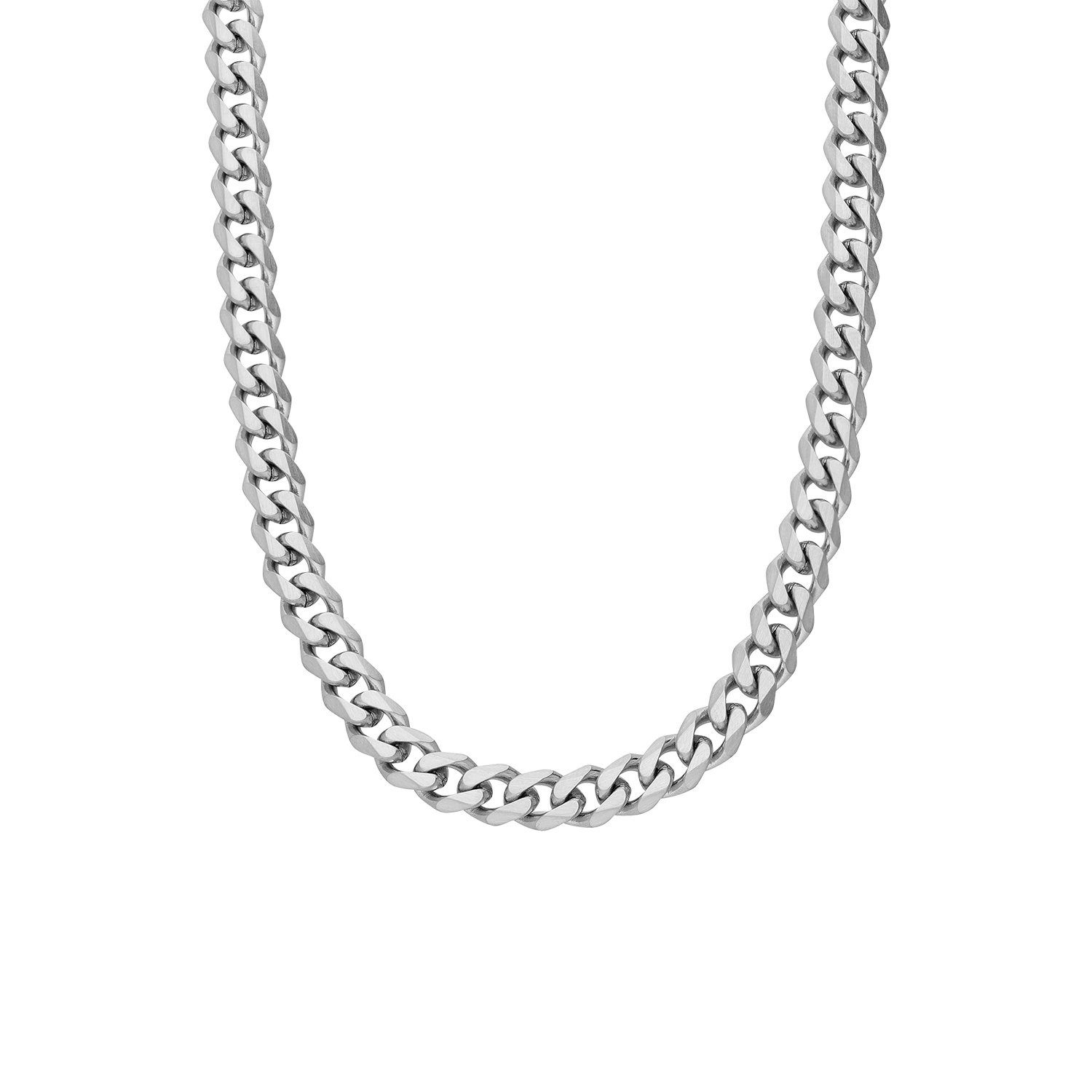 LUCARDI Gliederkette Halskette - Stahl - Silber - Kinder