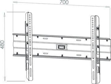 VCM TV VESA Wandhalterung Halter neigbar kippbar WN120 TV-Wandhalterung, (1-tlg)