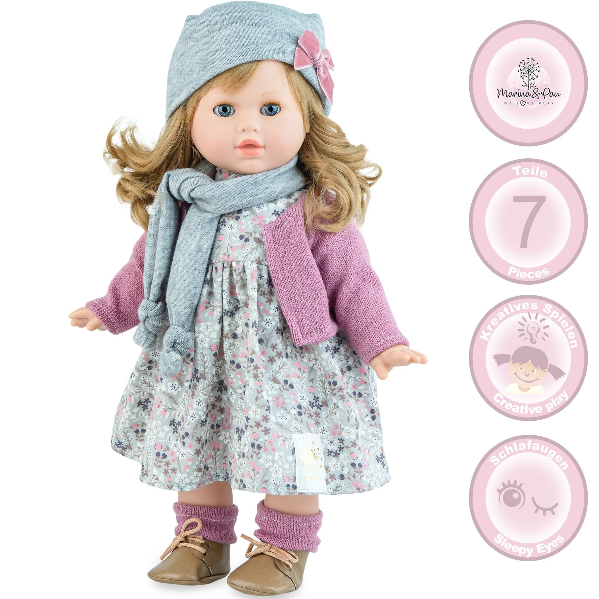 Marina & Pau Anziehpuppe Hannah – Anziehpuppe für Kinder