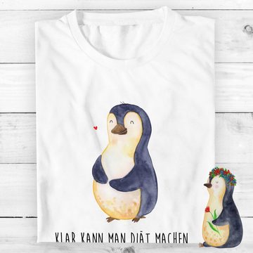 Mr. & Mrs. Panda T-Shirt Pinguin Diät - Weiß - Geschenk, Abnehmen, Frauen, Party, Bierbauch, T (1-tlg)