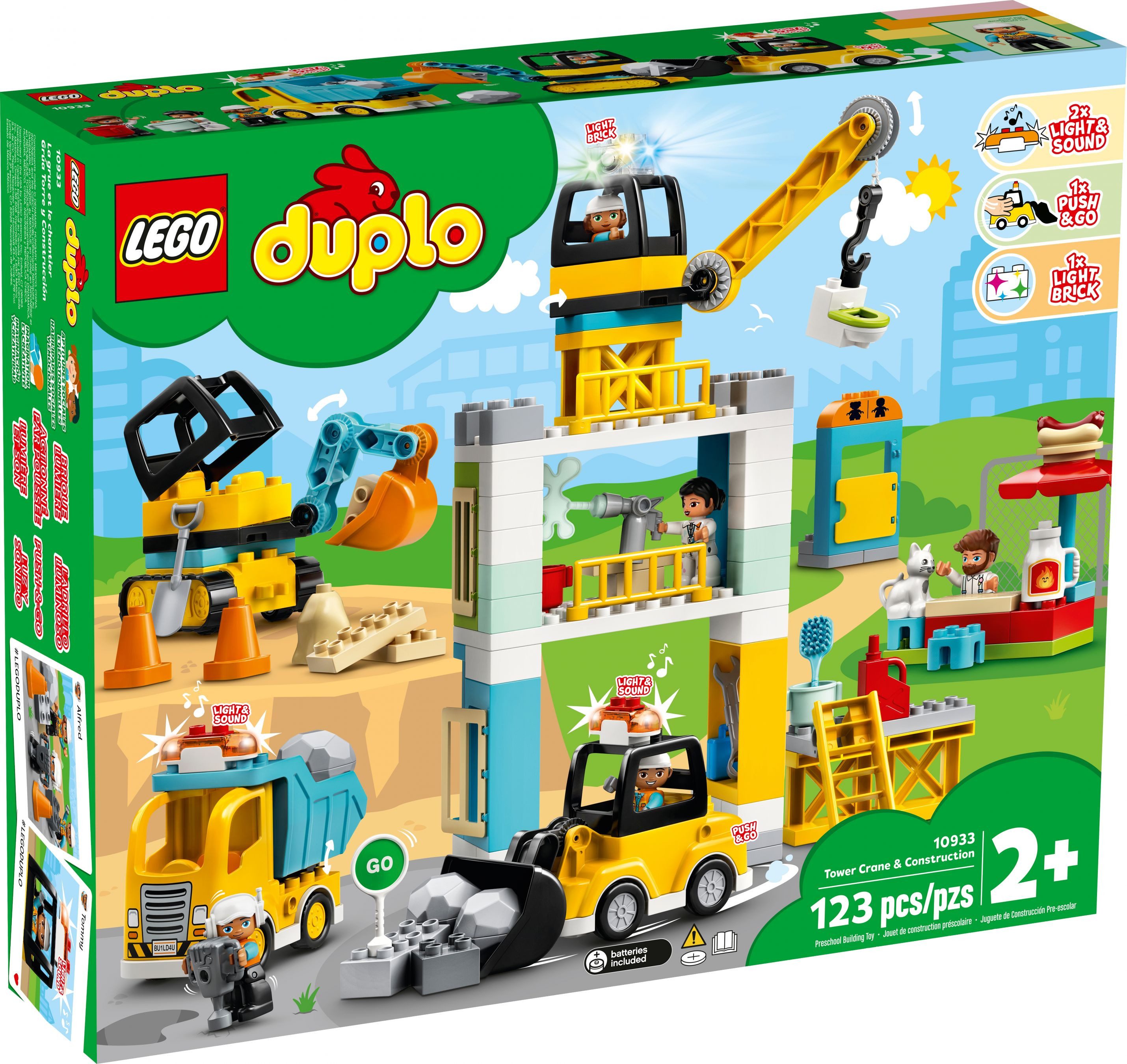 LEGO® DUPLO® Große Baustelle mit Licht und Ton - 10933 NEU! Teile 123x Spielbausteine