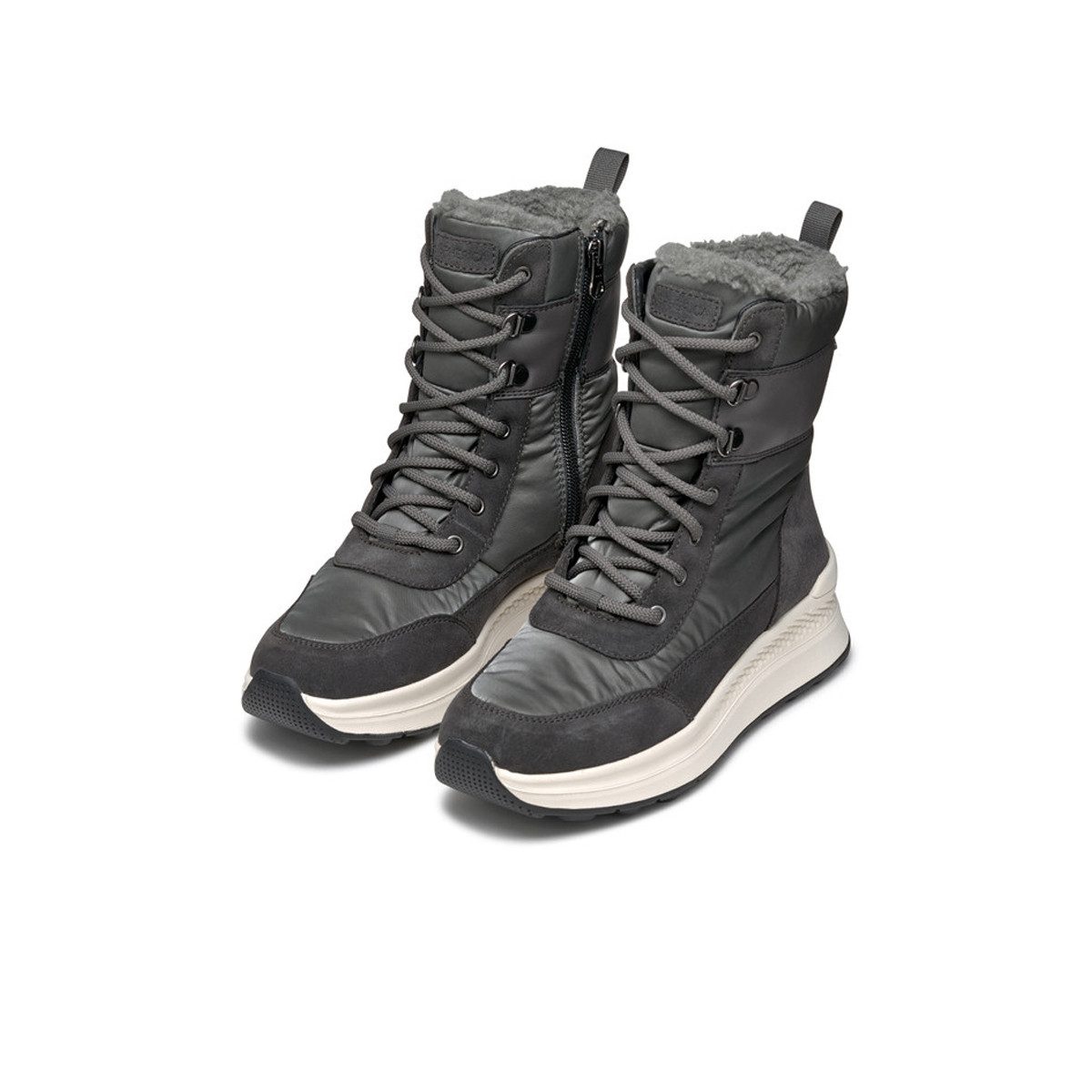 Geox GEOX D46WPA 0FU22 C9002, Warmfutter, Boots, Grau, dunkel, Damen Stiefel