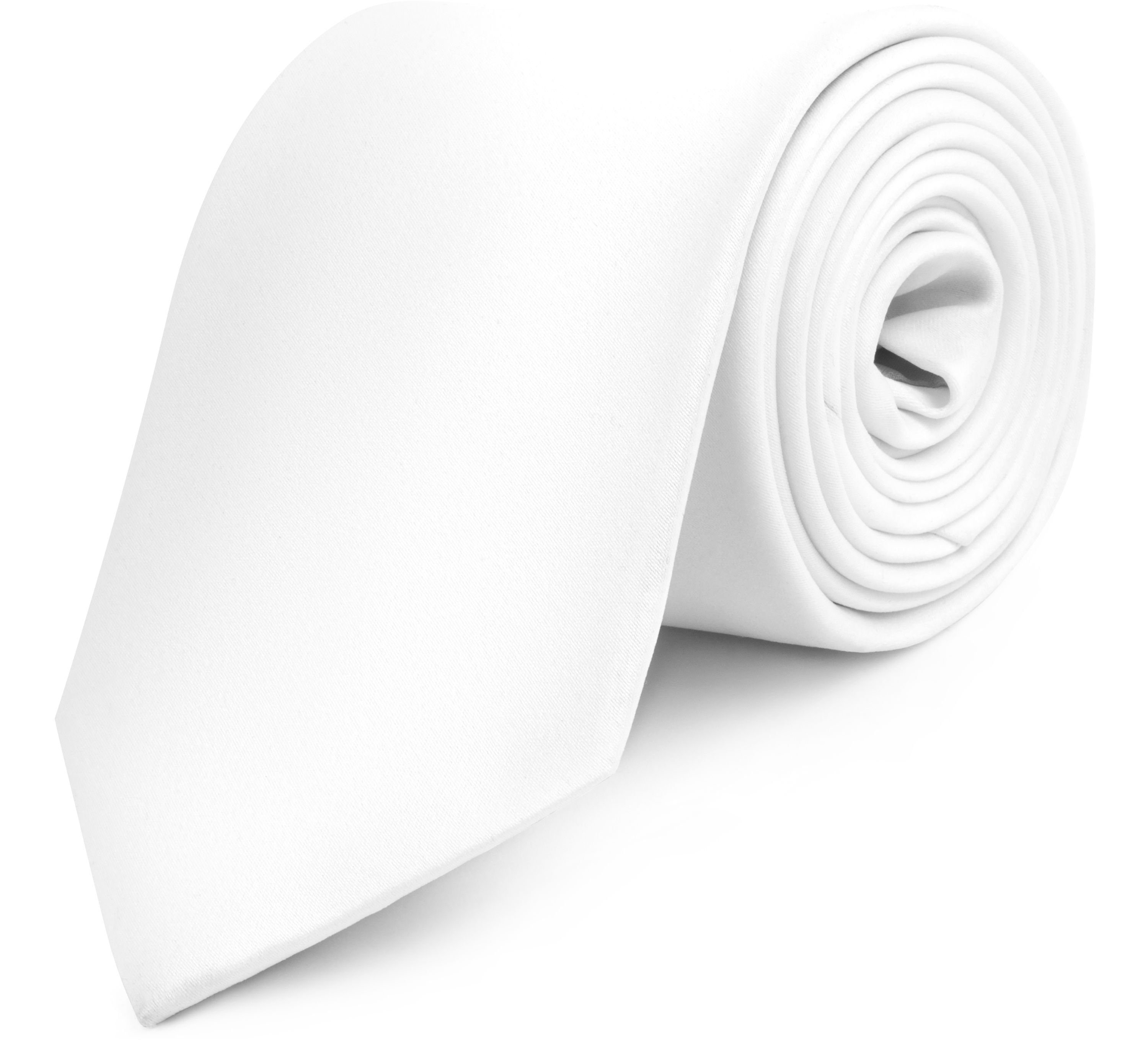 Ladeheid Krawatte Herren Breite Krawatte KP-8 (150cm x 8cm) (Set, 1-St) Weiß
