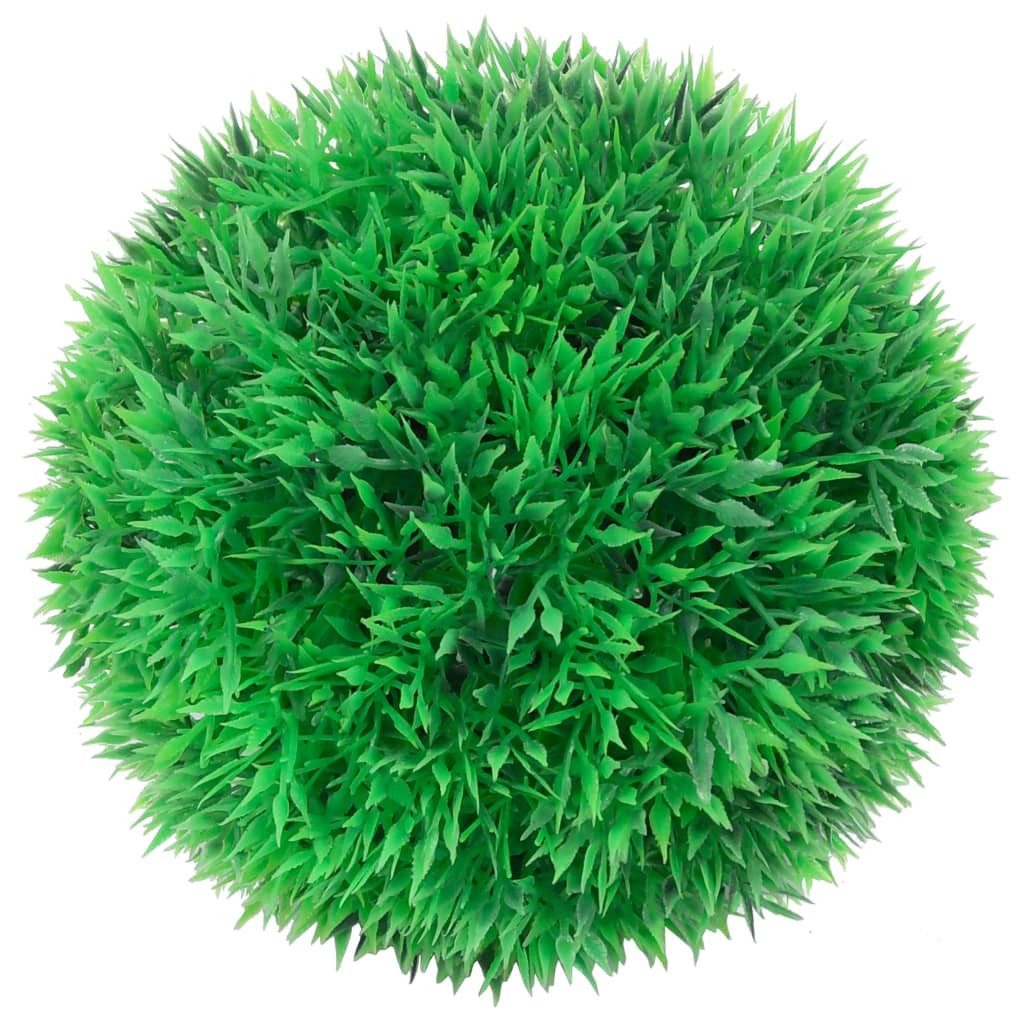 Kunstpflanze 4er Set künstliche Buchsbaumkugeln 12 cm Grün, furnicato, Höhe 12 cm, Witterungsbeständige Deko-Kugeln für Töpfe und Gartenbereiche – Bild 2 von 4