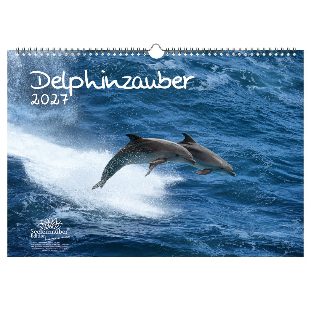 Seelenzauber Delphinzauber DIN A3 Kalender für 2027 Delfin Delphin - Seelenzauber