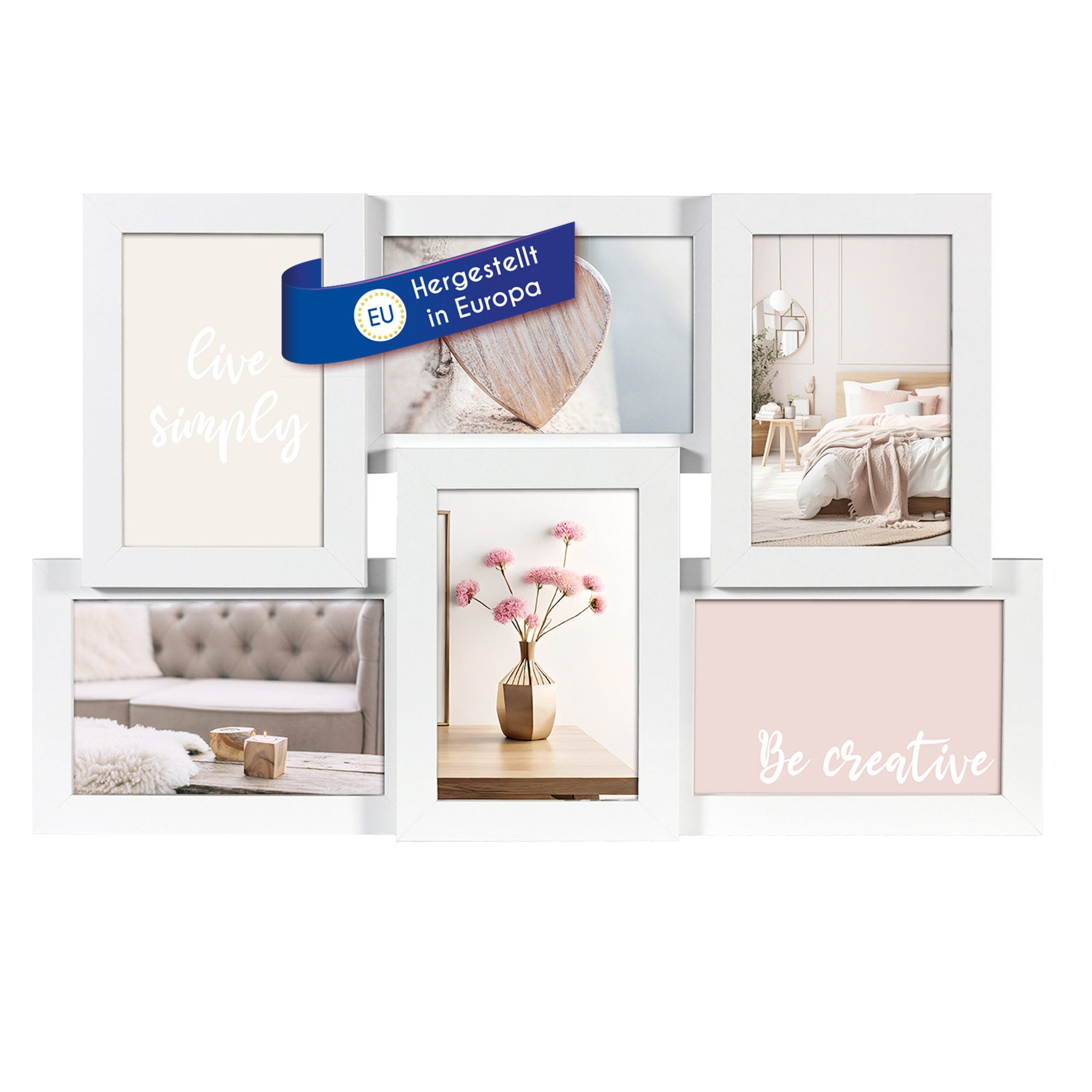 Wackadoo Living Bilderrahmen Collage Holzbilderrahmen Galerie mit Glas und günstig online kaufen