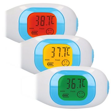 Fysic Fieberthermometer FT09, 1-tlg., Temp.-Messung in 10s, Ein-Tasten-Bedienung inkl. Schutzhülle/Batterie