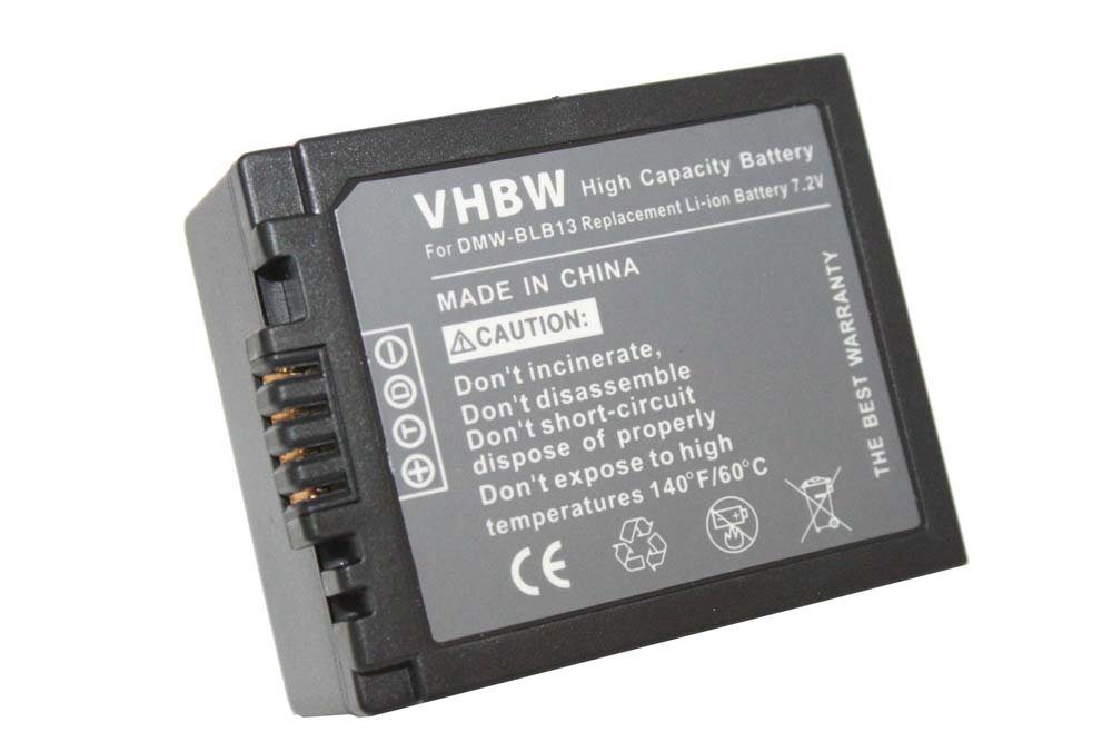 vhbw Ersatz für Panasonic DMW-BLB13E, DMW-BLB13 für Kamera-Akku Li-Ion 1000 mAh (7,2 V) | Akkus und PowerBanks
