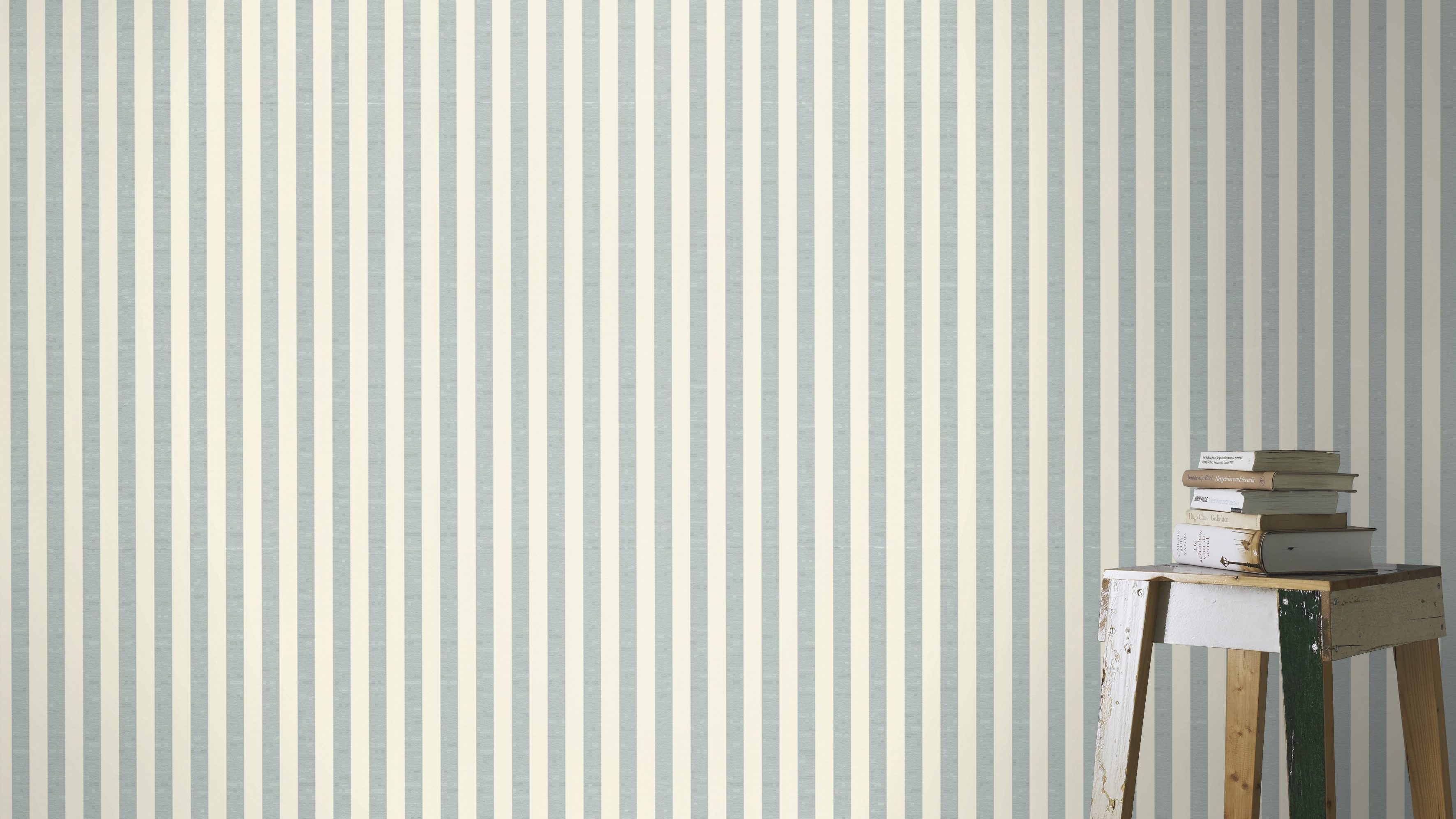 Rasch Vinyltapete Vliestapete Trianon XIII mit Streifen, glatt, Streifen, Streifen