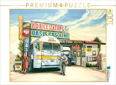 CALVENDO Puzzle CALVENDO Puzzle Bus Station 1000 Teile Lege-Größe 64 x 48 cm Foto-Puzzle Bild von Georg Huber, 1000 Puzzleteile