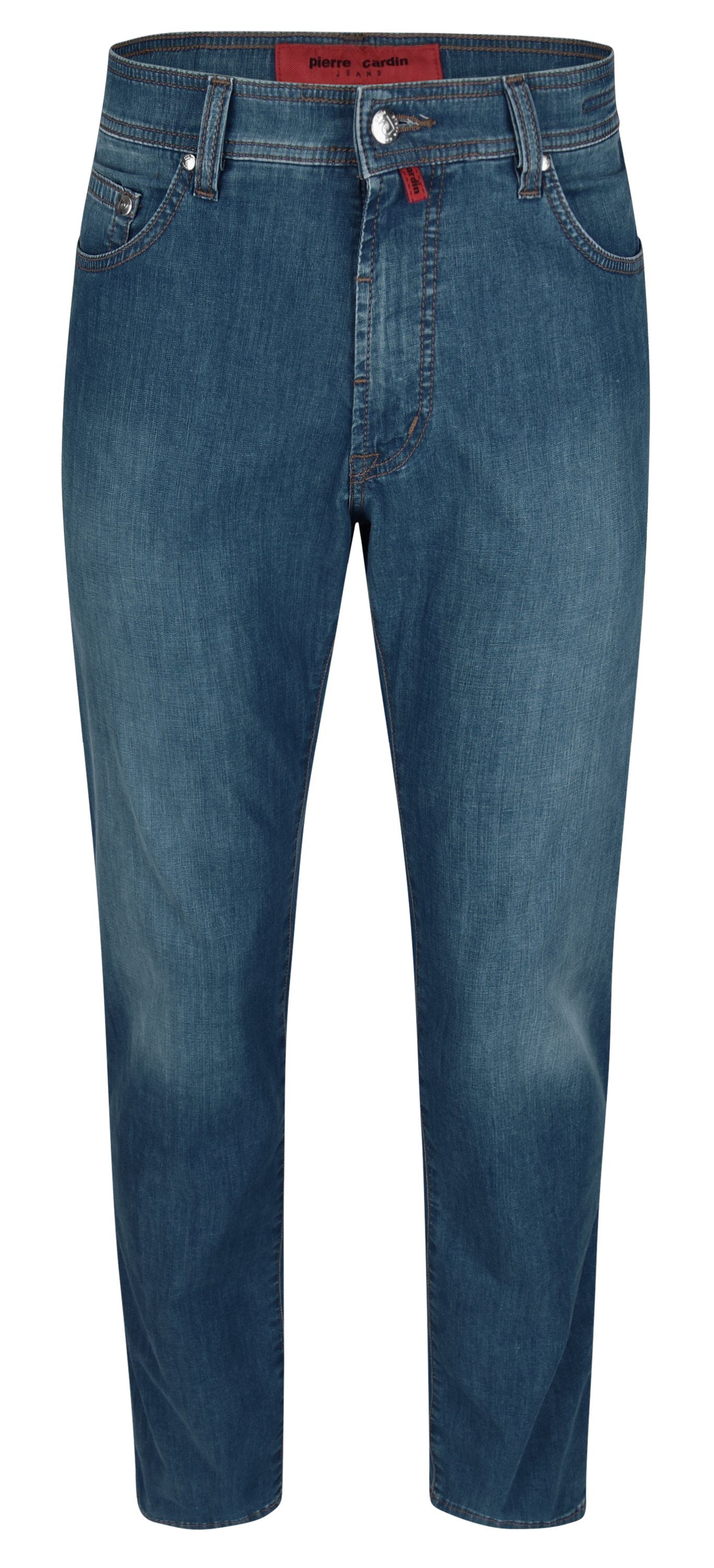 5-Pocket-Jeans PIERRE CARDIN DEAUVILLE summer air touch blue green used 31961 7635.53