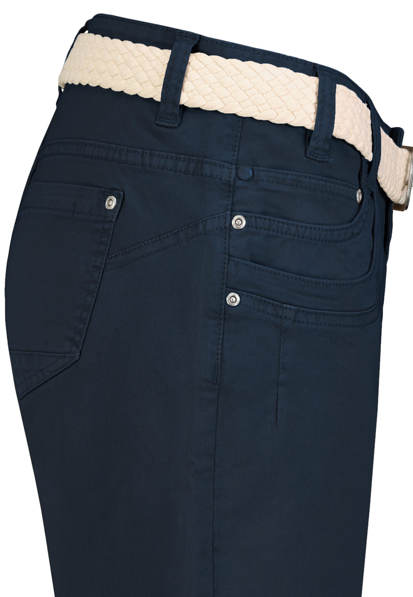 SUBLEVEL Bermudas Damen Short Bermuda kurze Hose Sommer Chino Stoff Hose mit Gürtel – Bild 4 von 5