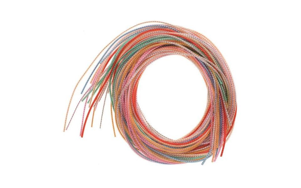Glorex Bastelnaturmaterial Glorex Colour Strips metallic 100 cm, 20 Stück