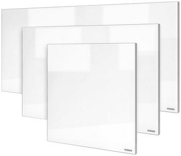 Vasner Infrarotheizung Glas mit Rahmen grau, 550 W, Citara G, Infrarot Glasheizung, IP44 Bad geeignet