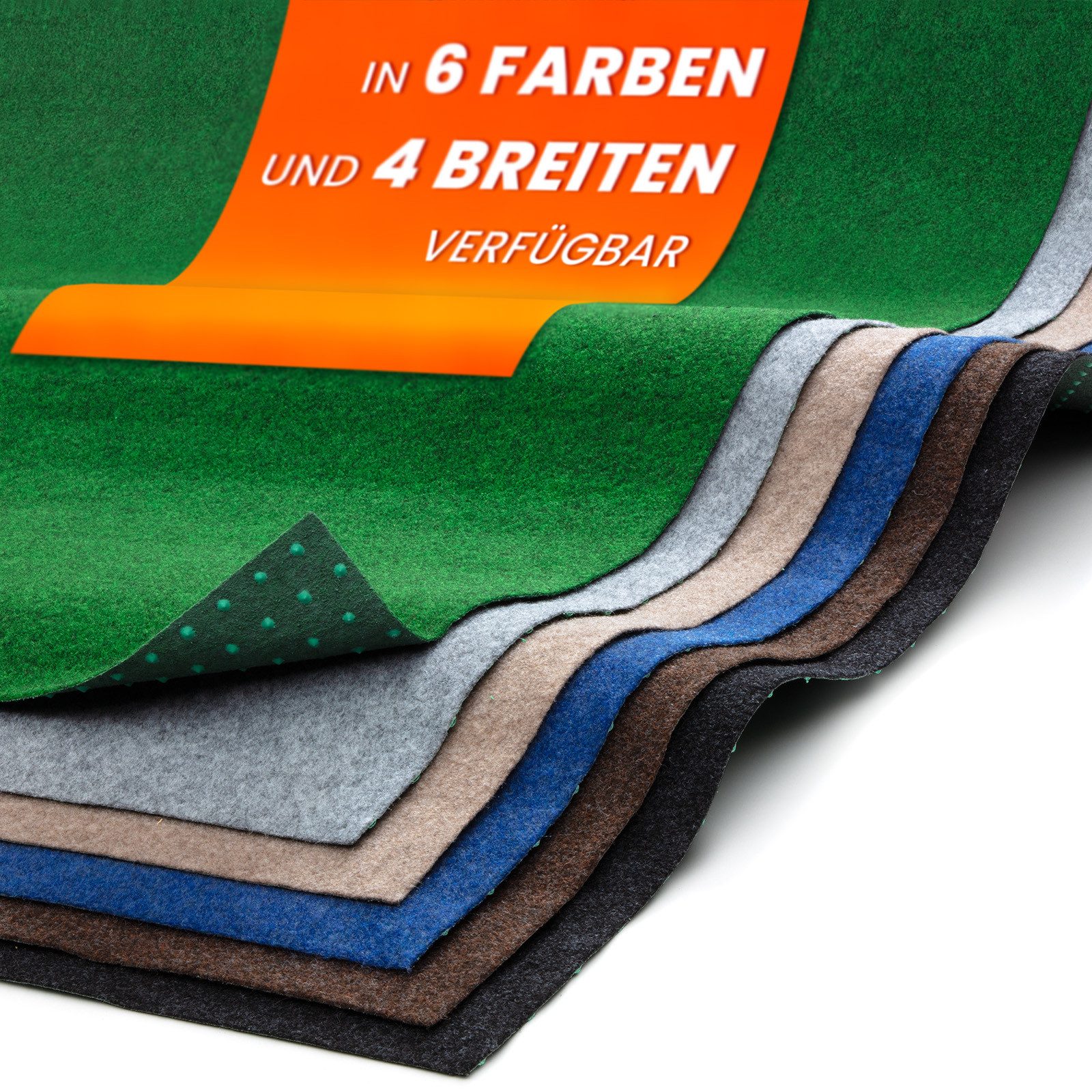 Rasenteppich, Midori, Rasenteppich Kunstrasen Drainage-Noppen 67x50 cm Beige