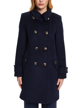 Esprit Collection Wintermantel Recycelt: Mantel mit Wolle
