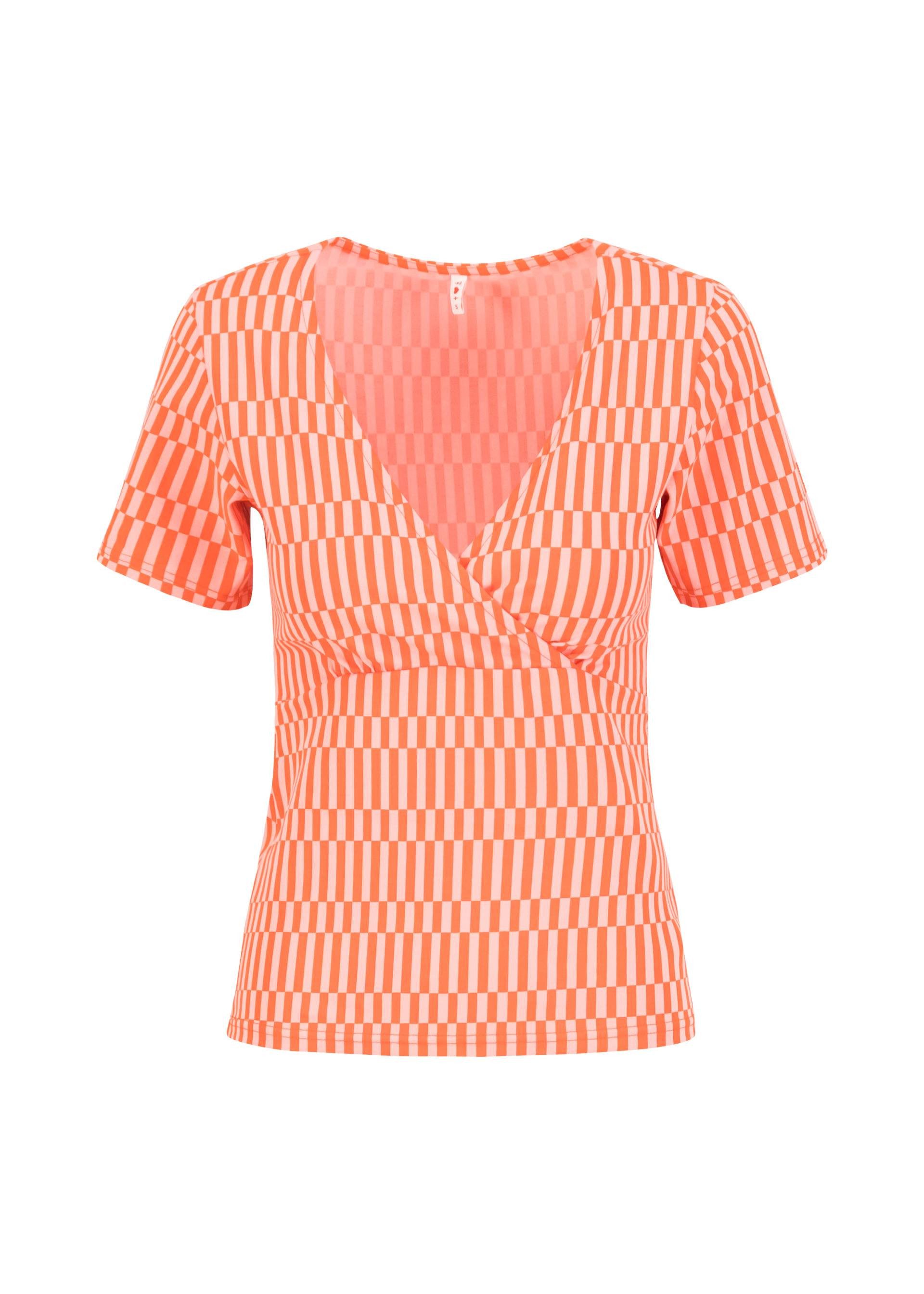 Blutsgeschwister Kurzarmshirt Mon Soleil Cache - T-Shirt Damen - Shirt - Wickelshirt - Streifenshirt
