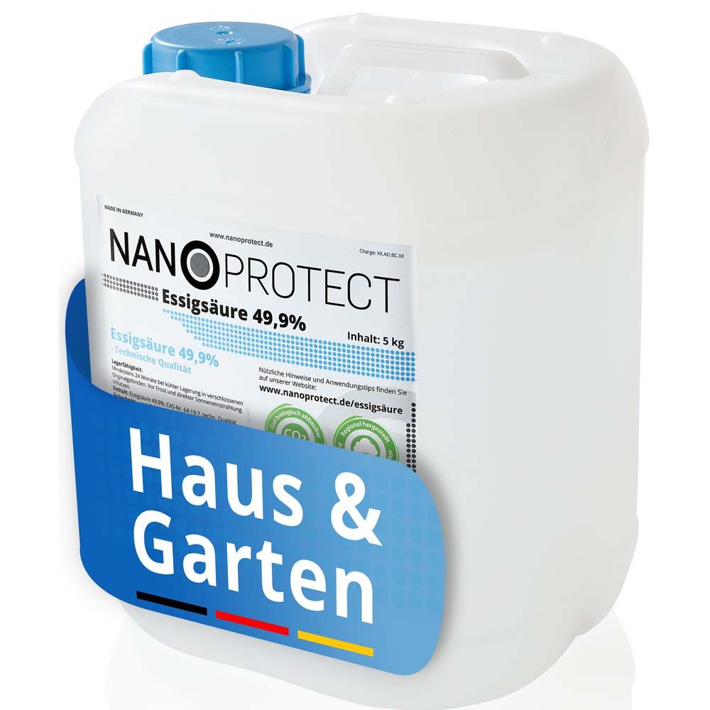 Essigsäure Klimaneutral - 5 kg - 49,9% Reinigungskonzentrat