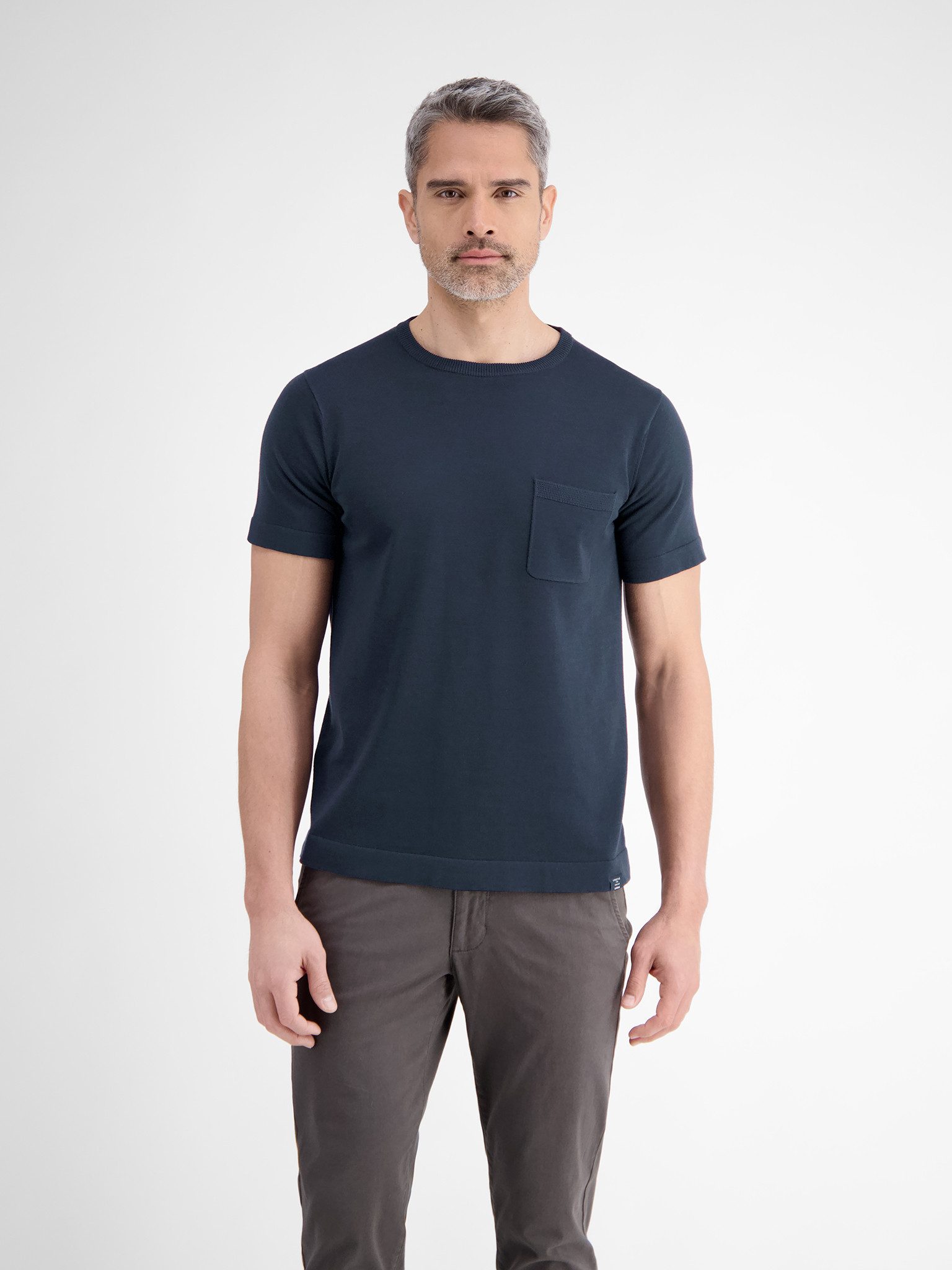 LERROS Kurzarmshirt in Feinstrick