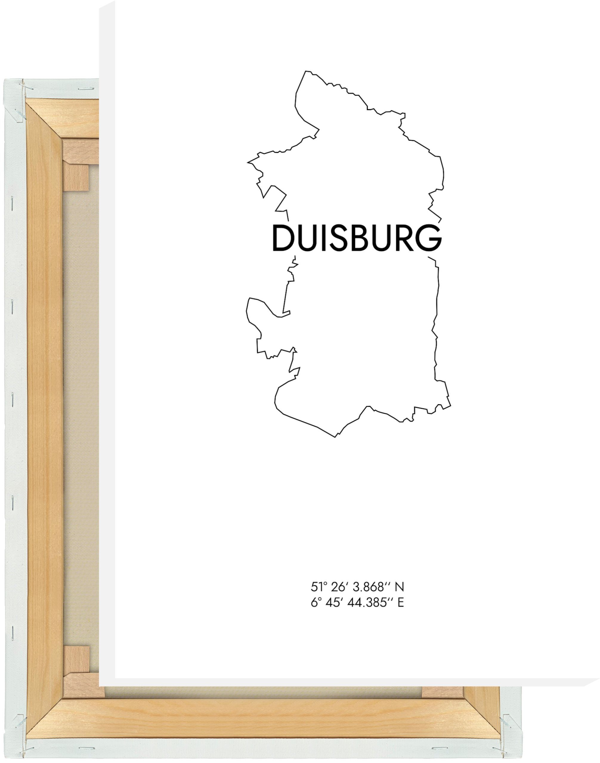 MOTIVISSO Leinwandbild Duisburg Koordinaten #8