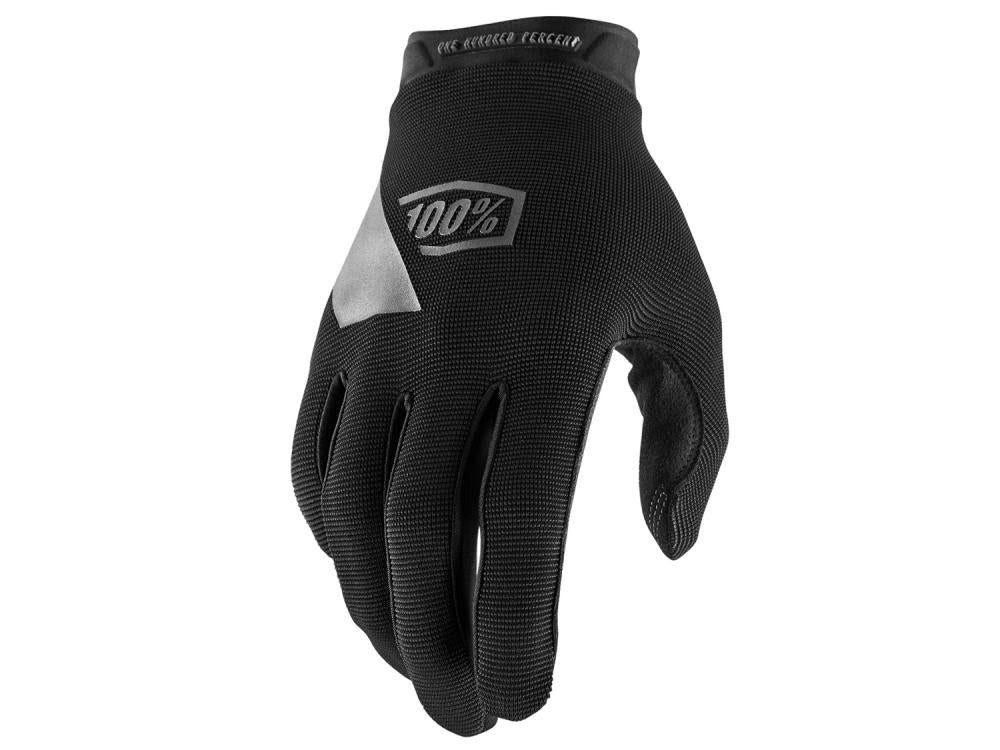 Fahrradhandschuhe 100% Ridecamp Youth Gloves XL Black/Charcoal - leichter MTB-Handschuh