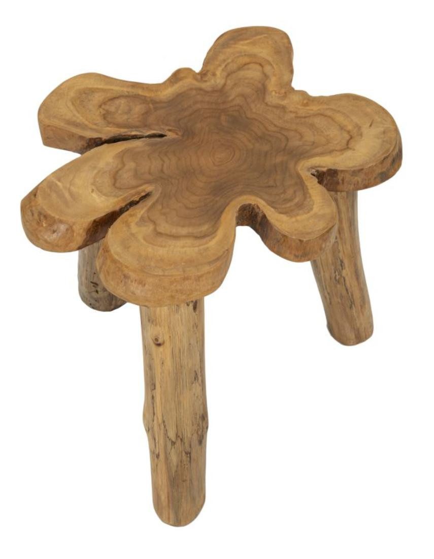 Natur24 Beistelltisch Bintang Beistelltisch 50 x 47 x 50 cm Teak Natur günstig online kaufen