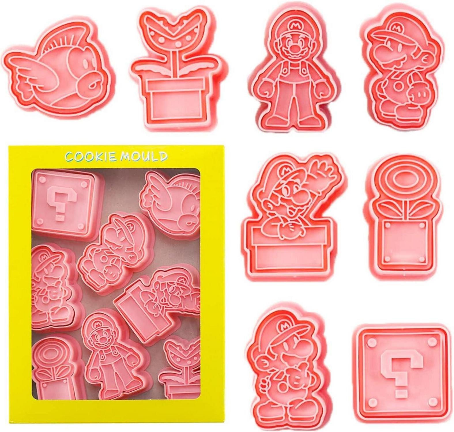 Back-Set 8-teilige Keks Ausstecher Set für Kinder Party 3D Cartoon Motiv