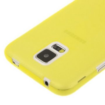 König Design Handyhülle Samsung Galaxy S5 / S5 Neo, Samsung Galaxy S5 / S5 Neo Handyhülle Backcover Gelb