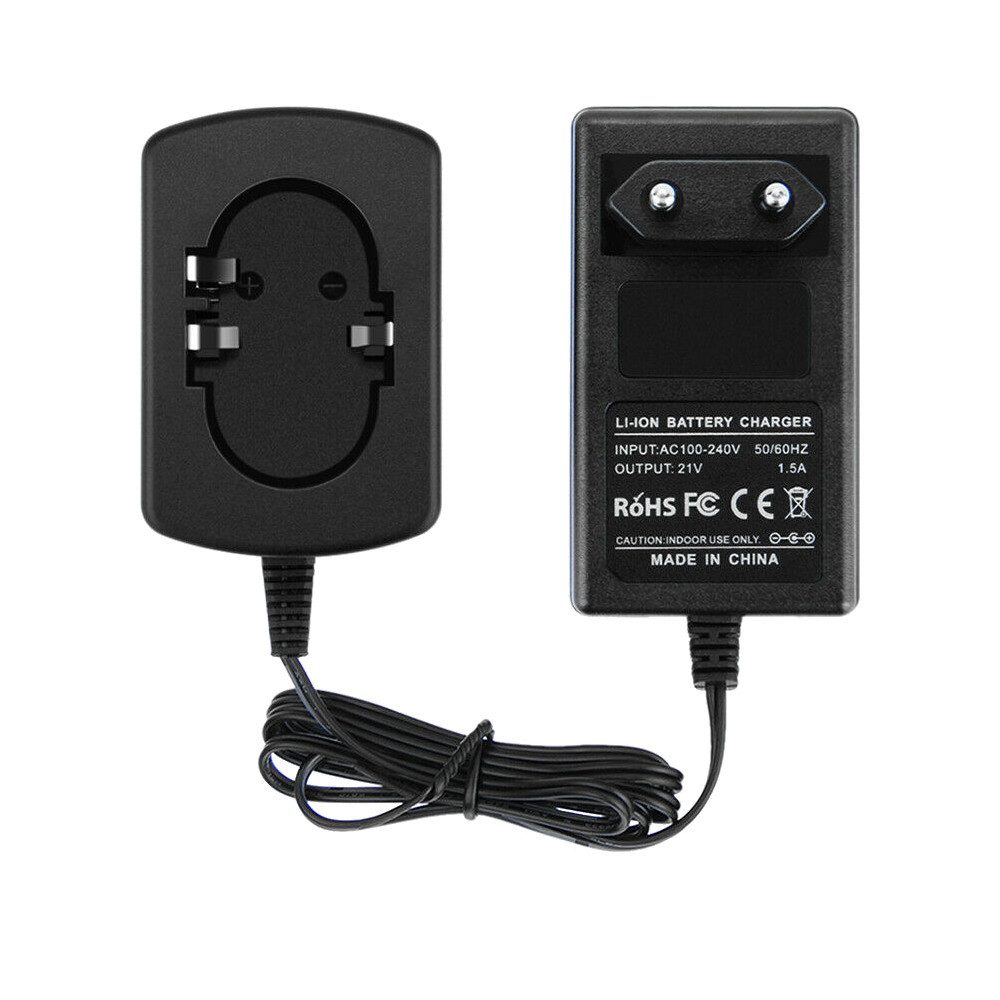 Trade-Shop Ladegerät 21V 1,5A passend für Hitachi B18DLP4 UB18D UB18DL UB18DLC Netzteil (Geeignet für Li-Ion Akkus mit 18V / LED-Anzeige für den Ladezustand)