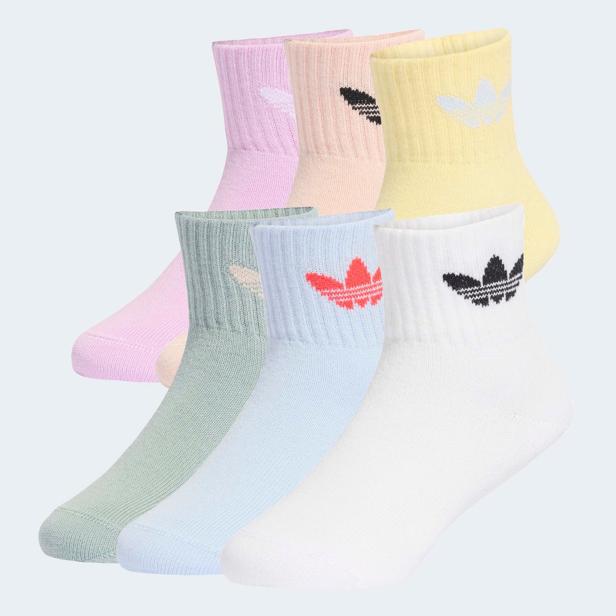 adidas Originals Sportsocken KIDS SOCK 6PP (6-Paar) für Laufen und Alltag, sportlicher Stil, 6er-Pack