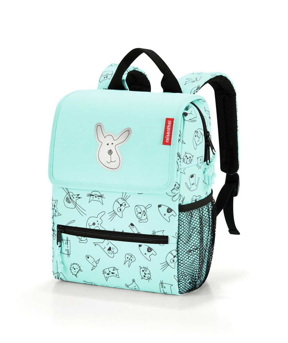 REISENTHEL® Rucksack backpack kids cats and dogs mint, backpack kids