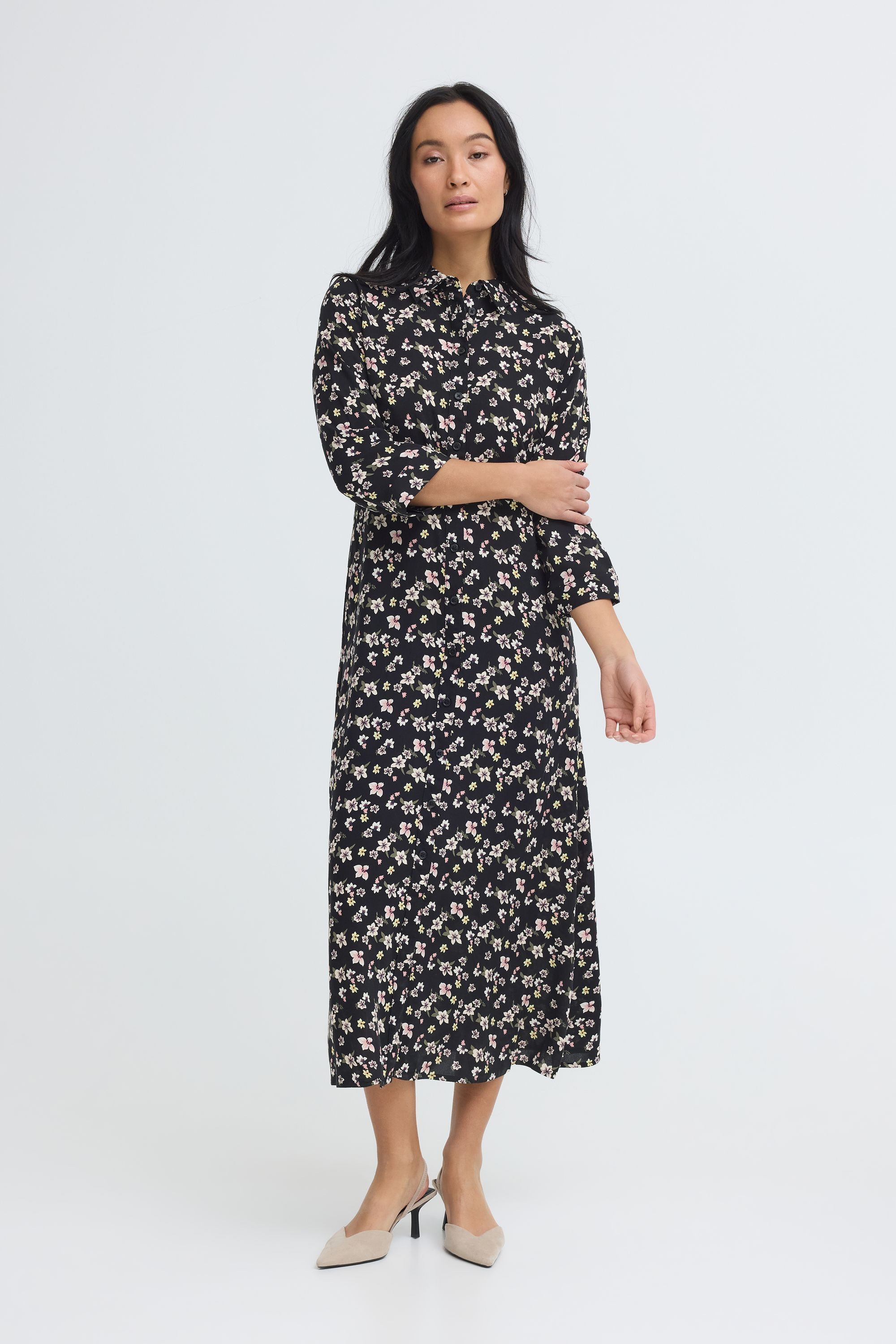 OXMO Midikleid OXNIlla A-Linie Midi Kleid – Bild 3 von 5