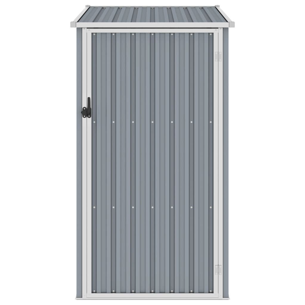 vidaXL Gerätehaus, Gartenhaus Grau 87x98x159 cm Verzinkter Stahl