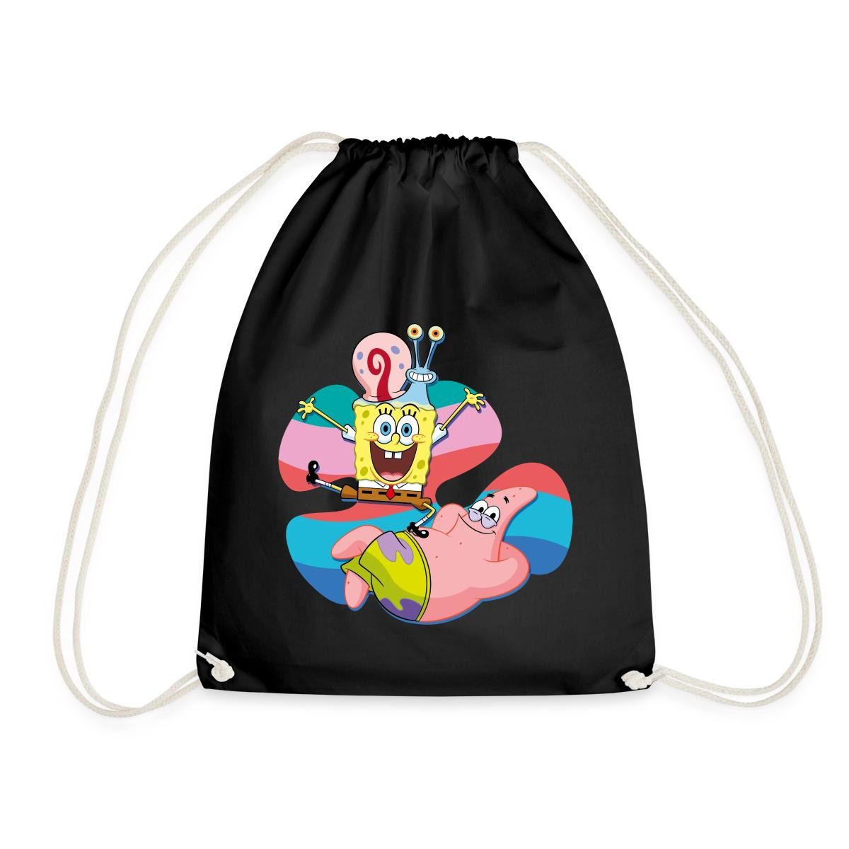 Spreadshirt Turnbeutel SpongeBob Schwammkopf Patrick Gary Die Schnecke Turnbeutel (1-tlg)