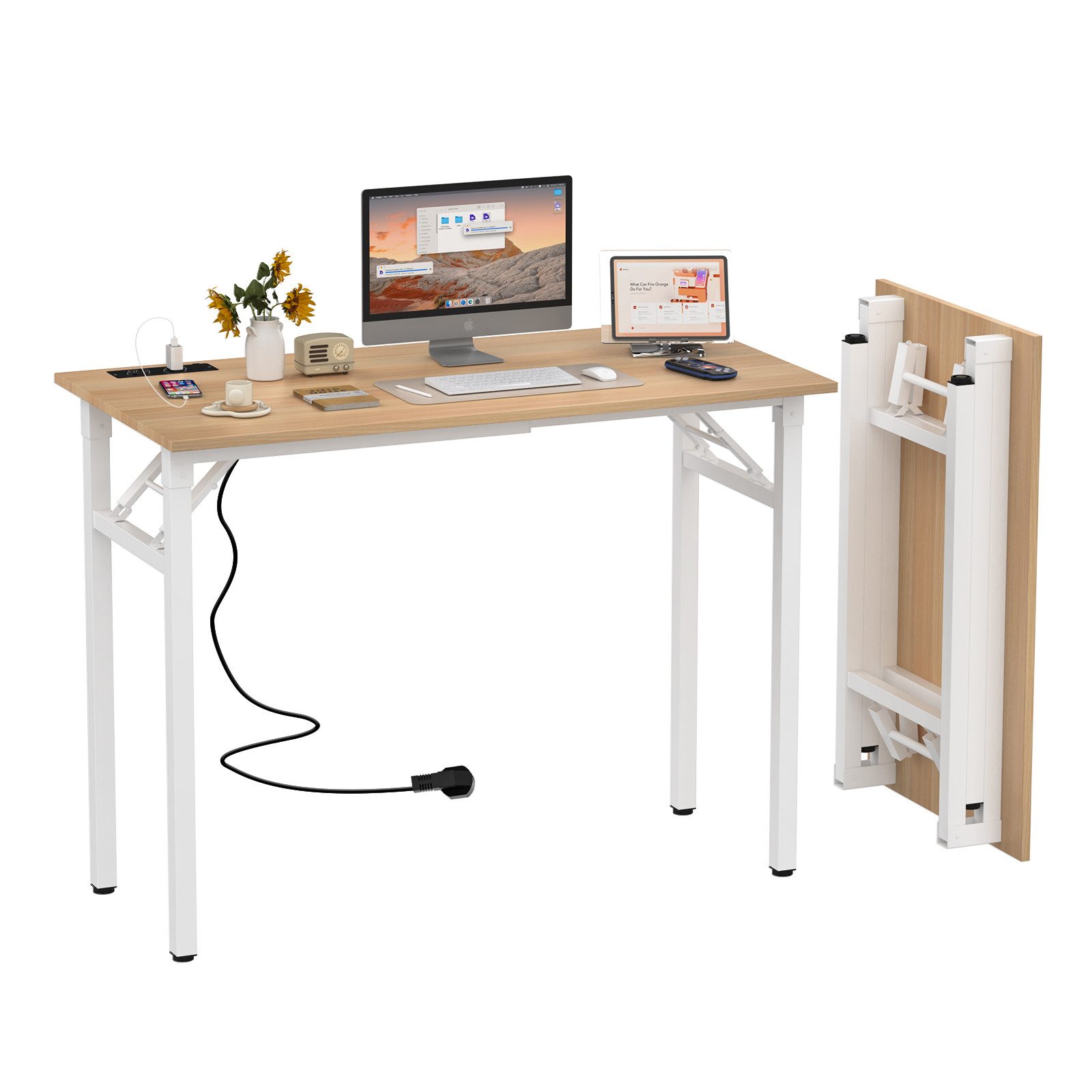 JEOBEST Klapptisch Keine Montage Erforderlich Schreibtisch günstig online kaufen