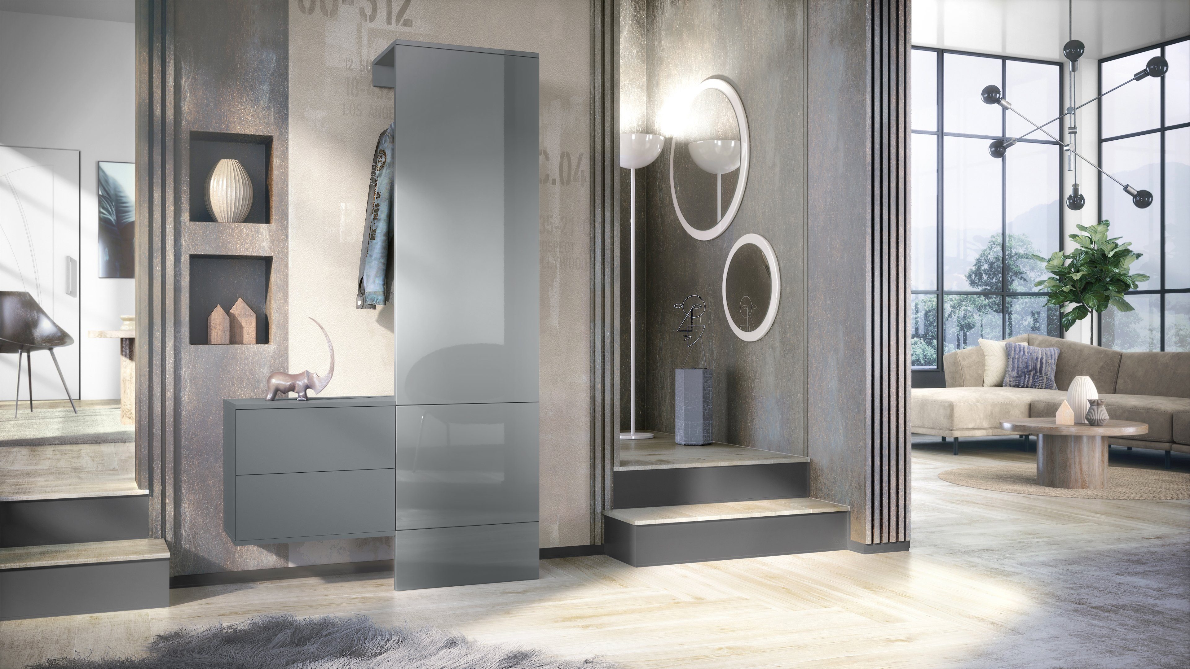 Vladon Garderoben-Set Carlton Set 2, (Wandgarderobe günstig online kaufen