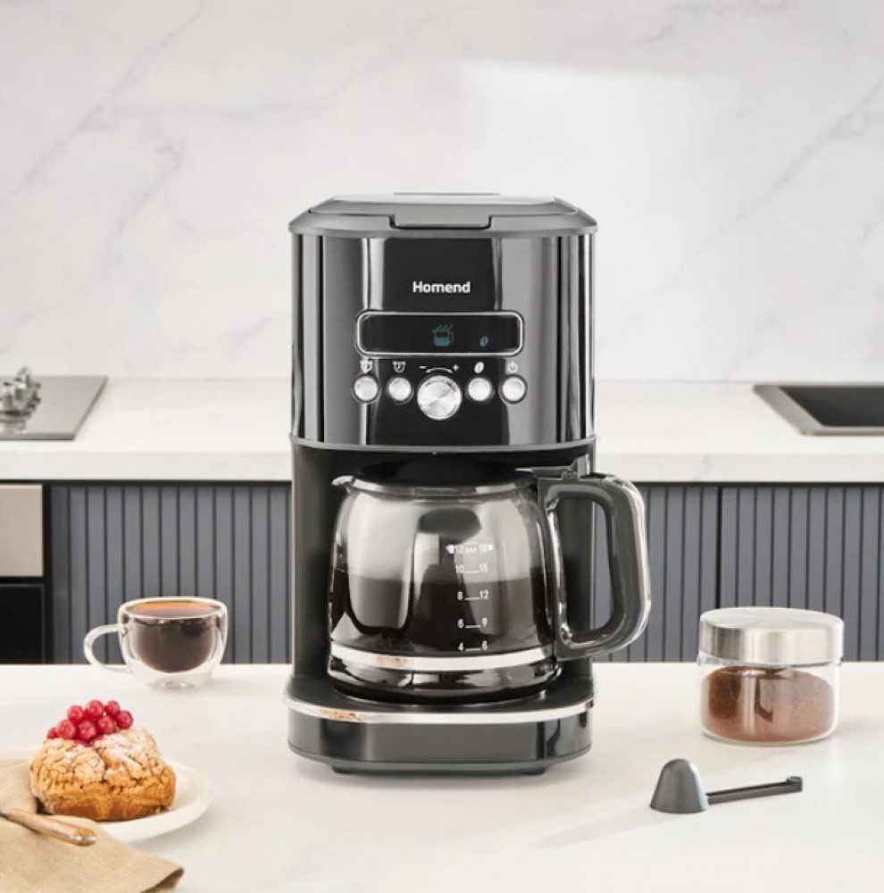 Karaca Espressomaschine Homend Vintage Coffeebreak 5027H Filterkaffeemaschine Schwarz