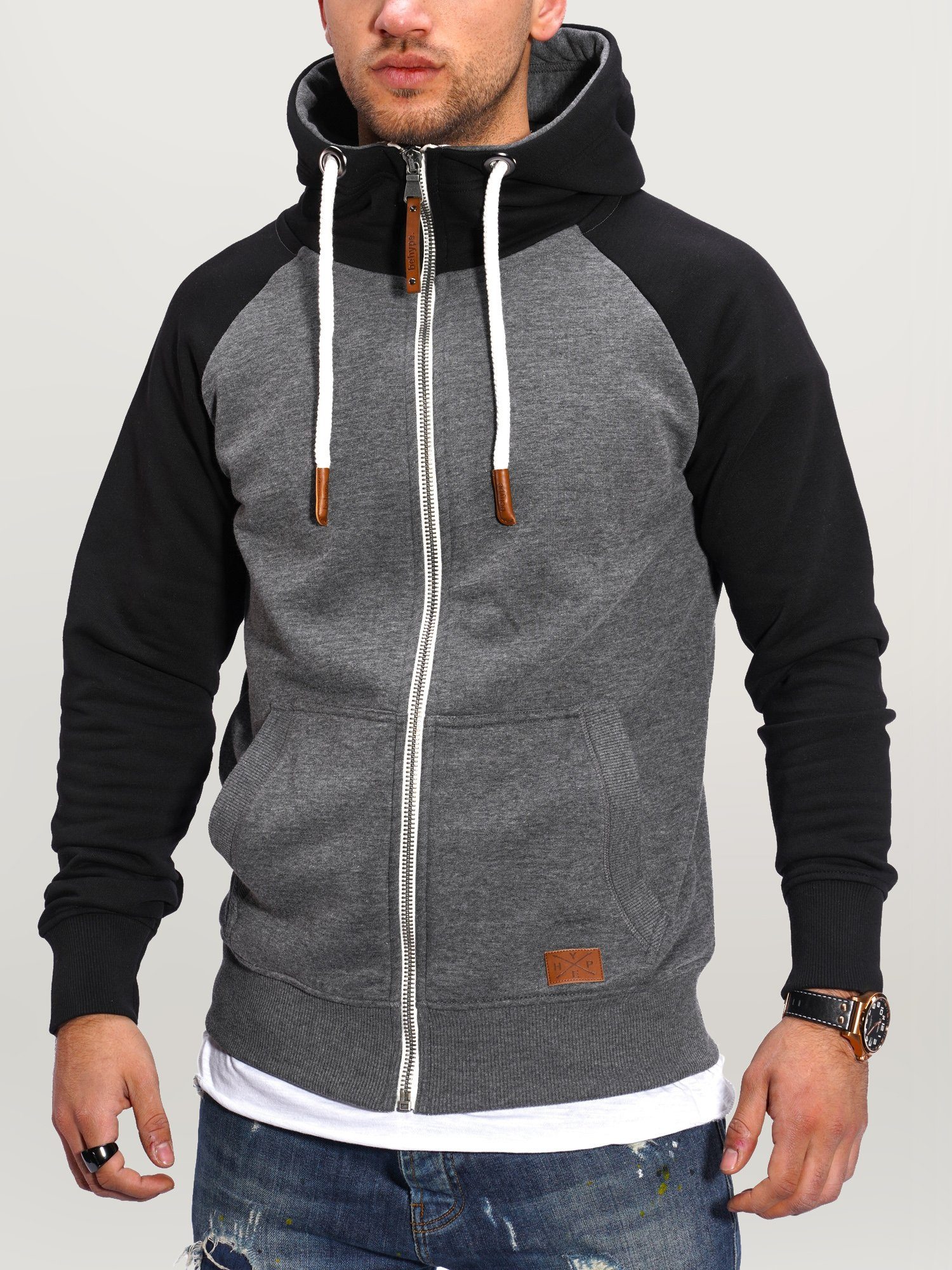 behype Sweatjacke RAGLAN mit Raglan-Ärmeln günstig online kaufen