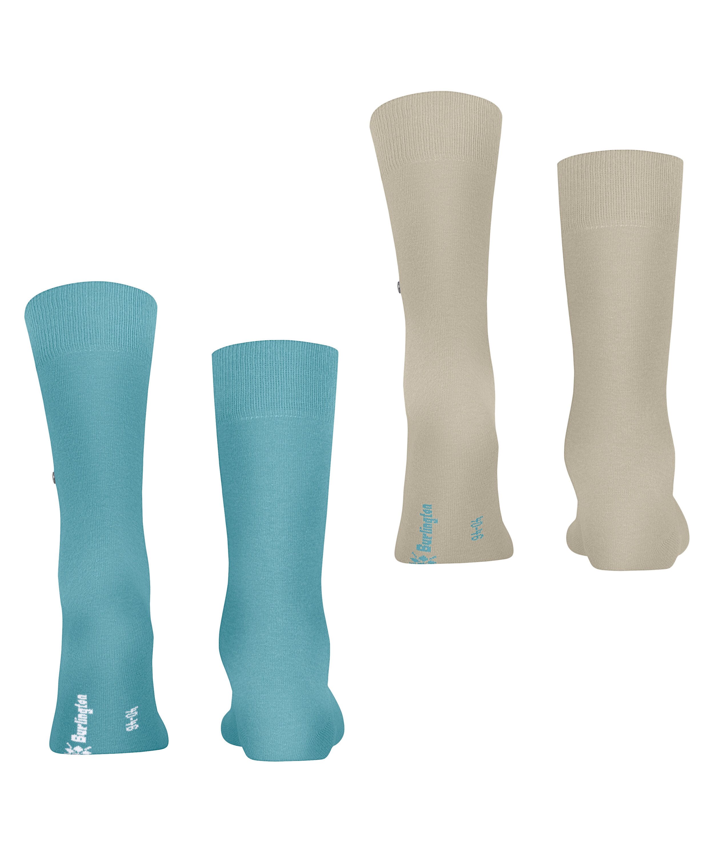 Burlington Socken Everyday 2-Pack Socken (2-Paar) aus weicher gekämmter Baumwolle