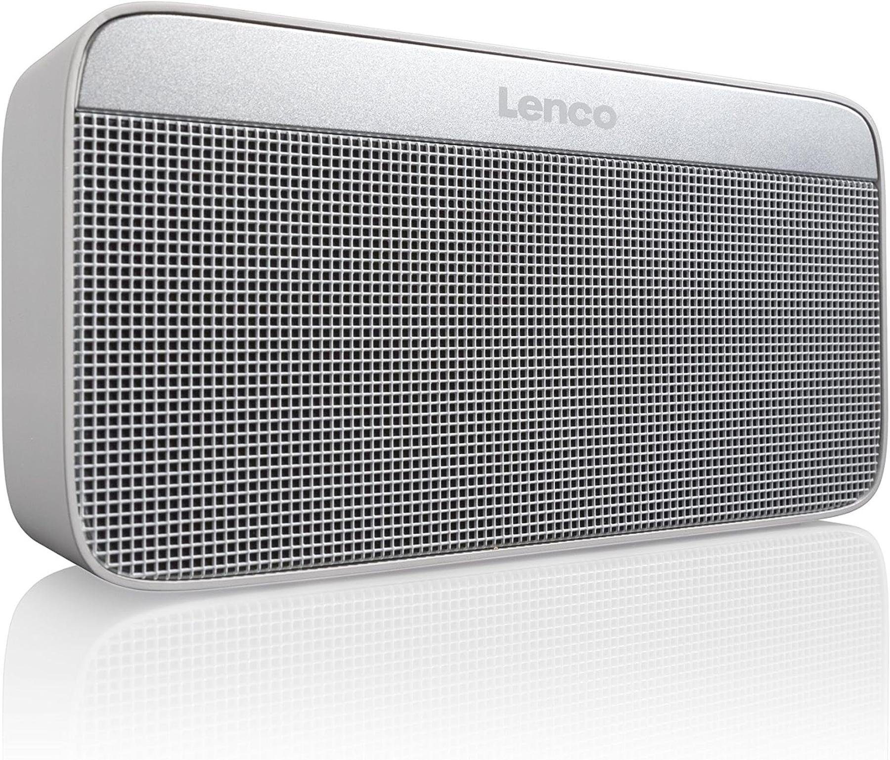 Lenco Lenco BT-200 light Tragbarer Bluetooth Stereo-Lautsprecher Bluetooth-Lautsprecher (Bluetooth, 3.5 mm Jack, Stereo L/R RCA, Micro USB)